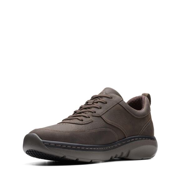 NWT Clarks Men's ClarksPro Lace Dark Brown Leather Oxford Shoe – Size 9.5